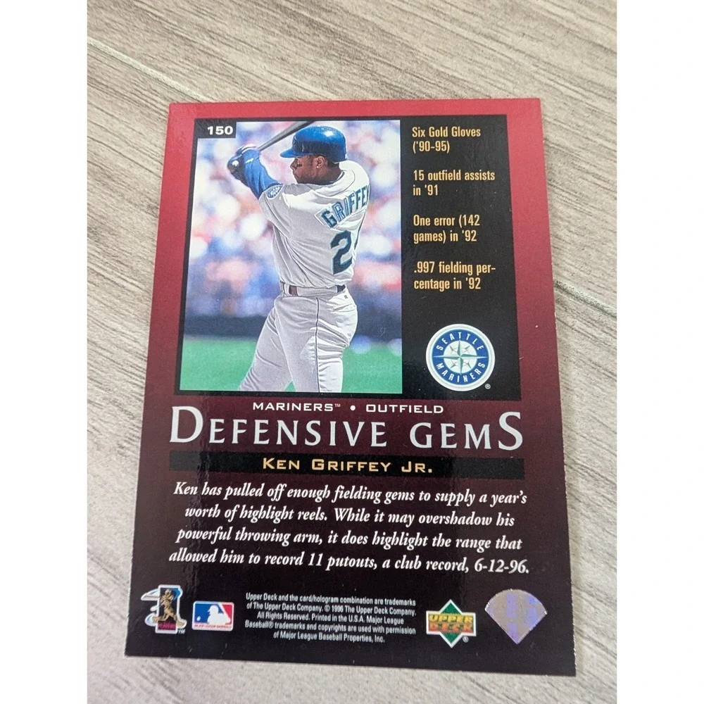Ken Griffey Jr Lot Of 8 Baseball Trading Cards 90s Seattle Mariners MLB